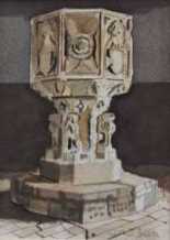 Font at Hale's, Norfolk